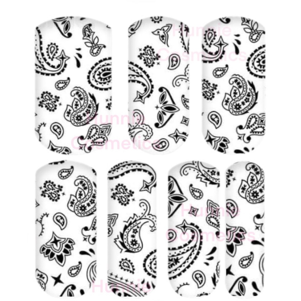 2 sheets Clear bandana nail decals | Wholesale !!